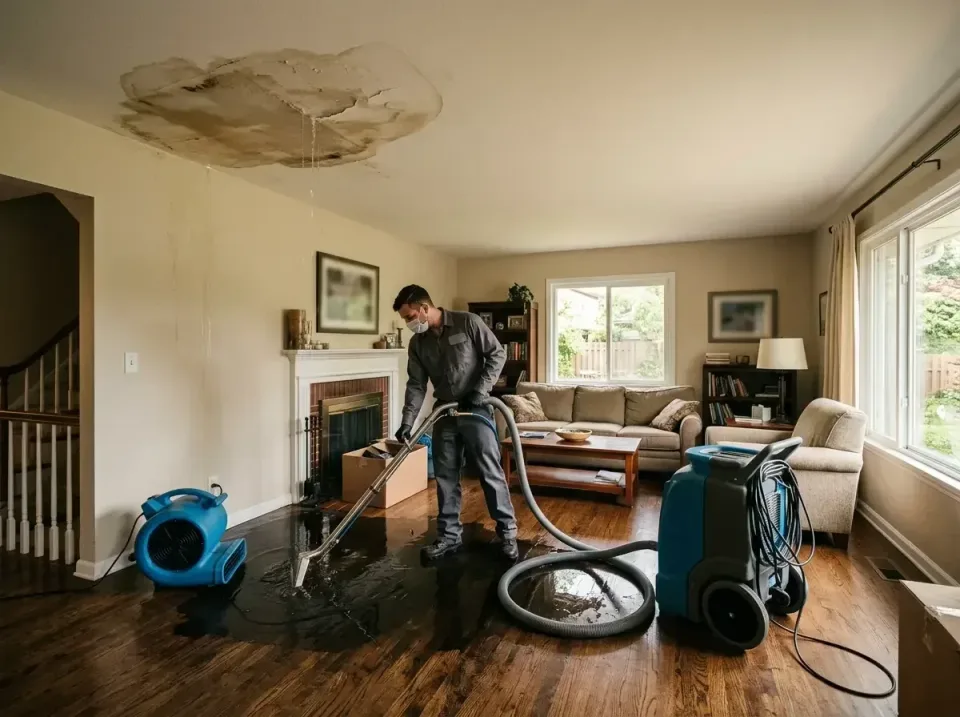 attic-pipe-burst-ceiling-drip-008 — frequently asked questions, Water Damage Restoration & Carpet Care in Wind Lake, WI
